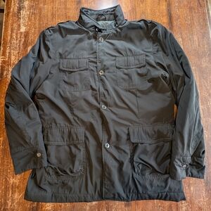 Banana Republic Button Up Jacket Warm Winterwear Outerwear Coat Black Used XL